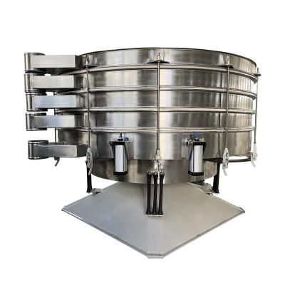 China Food processing Large Capacity Round Vibrating Sieve Swing Sifter Machine Rotary  Tumbler Screen for Grain Spice Dust for sale