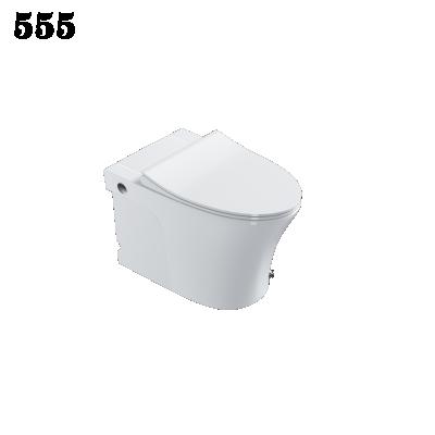 China Dual-Flow 555 Sanitary Ware Back To Ceramic Wall Bathroom Wc No Tank Water Pulse Solenoid Tankless Toilet for sale