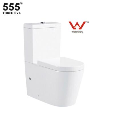 China 2021 Fhushing Design Home France Market Europe New Two-piece Double-flush Bathroom Toilet Two-piece Wall-hung for sale