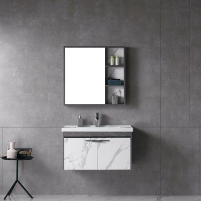 China 555 Bathroom Waterproof Hotel Dressing Table Mirror Folding Metal Wire Cabinet Furniture Hanging Home Sinks Basin Mat with Cabinet for sale