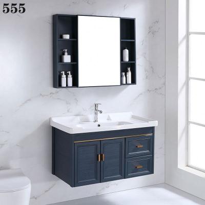 China Environmentally Friendly Wash Hand Basins With Cupboards Free Sample Floating Bathroom Vanity Cabinets White Oak for sale