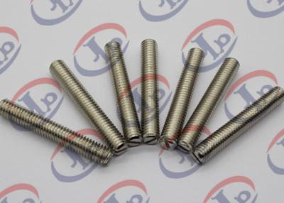 China OEM Custom Machined Parts 303 Stainless Steel Slotted Full Thread Parts for sale