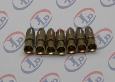 China Swiss Fininshing Brass Machined Parts Both Ends Straight Hole Brass Female Pins for sale