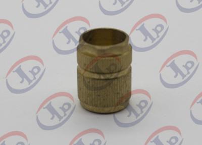 China Injection Plastic Nuts Metal Machined Parts Lathe Turning Knurling Brass Components for sale