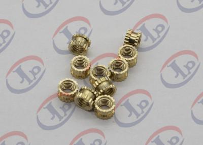 China OEM ODM CNC Machining Parts , Swiss Lathe Turning Brass Knurled Nuts with M5 Thread for sale