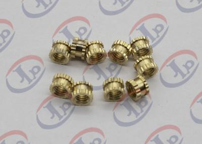 China CNC Lathe Machine Parts，Brass Plastic Inserts With M5 Internal Thread for sale