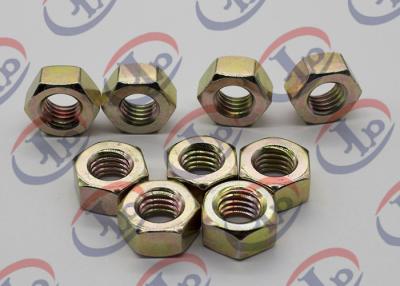 China High Precision Machining Small Metal Parts , Hexagonal Zinc Plated Iron Nuts for sale