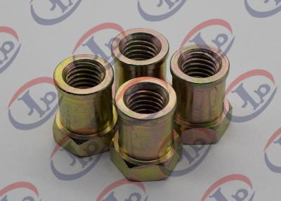 China Customized Turned Metal Parts Color Zinc Plated Hex Steel Hollow Nuts for sale