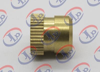 China Custom Small Brass Knurled Nuts 12mm X 12Mm Size Heat Treatment Surface for sale