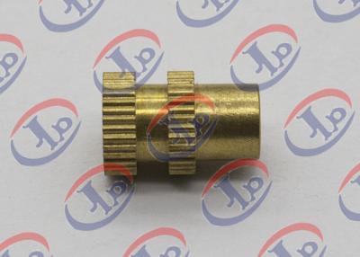 China 0.315in X 0.473in CNC Turned Parts Brass Knurled Bolts With Through Hole for sale