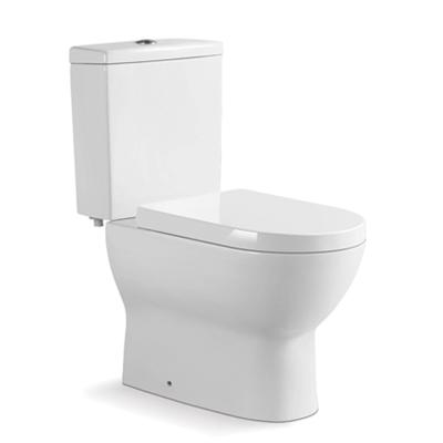 China Double-Flow Ceramic Chaozhou Sanitary Ware WC Two Piece Toilet for sale