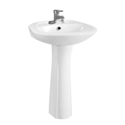 China Easy Clean Sanitary Ware Bathroom Hand Sink With Pedestal From Chaozhou Factory (PB203) for sale