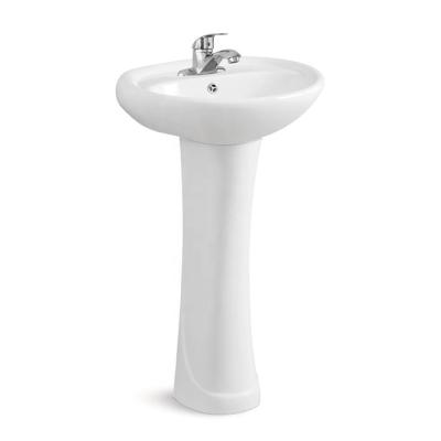 China Chaozhou Factory PB201 Modern Sanitary Ware Bathroom Ceramic Hand Wash Pedestal Sink for sale