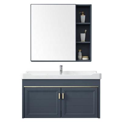 China Environmental friendly JOININ desig hotel modern furniture space aluminum wall bathroom sink cabinets for bathroom for sale