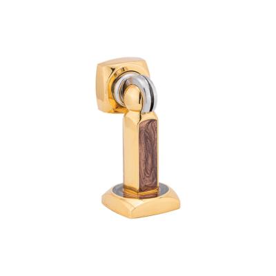 China Anti-collision Strong Magnetic Zinc Alloy Decoration Golden Tope De Puerta Door Stopper GUIDE Door Stopper Holder for sale