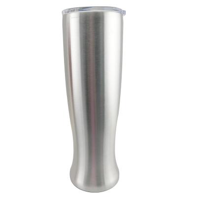 China 30oz Sustainable Stainless Steel Pilsner Tumbler With Lid Beer Mugs Insulated Vase Shape Vacuum for sale