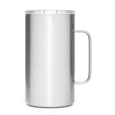 China Sustainable 20oz Stainless Steel Travel Tumbler Coffee Mug With Handle for sale