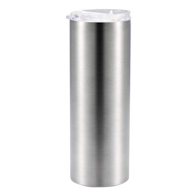 China Sustainable 20oz Straight Formed Stainless Steel Double Wall Lean Tumbler for sale