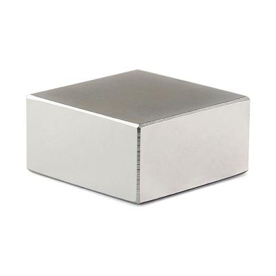 China Industrial Super Strong Magnet 40x40x20mm Neodymium Block Magnet, N52 Permanent Magnet, Powerful Rare Earth Magnets for sale