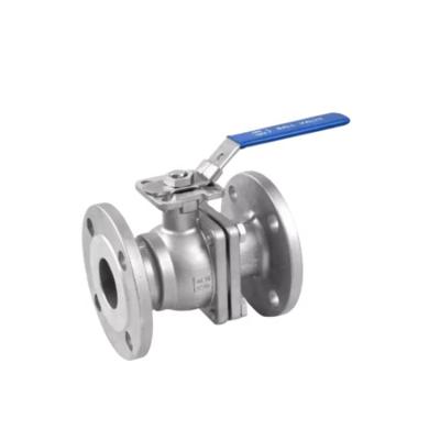 China Float Ball Valves 2PC Stainless Steel Industrial Flanged Ball Valve PN40 for sale