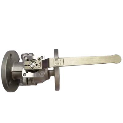 China High Precision 2PC Industrial ANSI Flanged Ball Valve With Mounting Bracket ISO5211 JIS Flange for sale