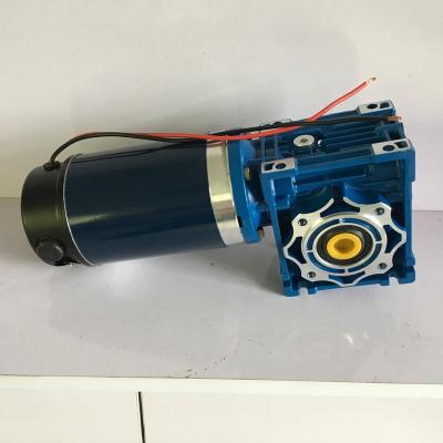 China drip-proof high torque geared dc motor 150Rpm 50 rpm 12V 24V 150W 250W 370W DC Worm Gear Motor for sale