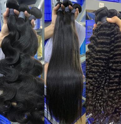 China Grade 12A Double Human Hair Body Wave Deep Wave Brazilian Straight Hair Extensions Pulled High Quality Straight Brazilian Hair Extensions for sale