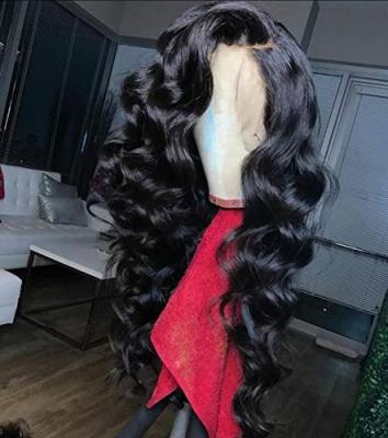 China Unprocessed Raw Remy Peruvian Body Wave Hair Wig Pre Pluck 100% Virgin Hair Cuticle Aligned Wig Body Wave Lace Wig for sale