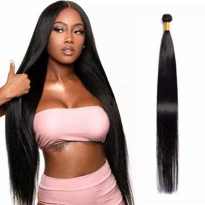 China Straight 100% Brazilian Virgin Mink Hair Bundles Straight Raw Mink Hair Bundle 36 38 40 Inch Customize Virgin Hair Bundles for sale