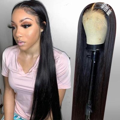 China Water Wave 12 A HD Transparent Virgin Hair Lace Frontal Wigs, 13x4 Straight Vietnamese Human Hair Extensions Raw Lace Front Wigs for sale