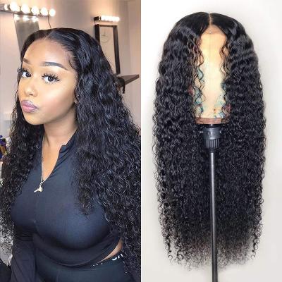 China FDX Water Wave Raw Hair Wigs Sellers,Brazilian Hair Full Lace Frontal Wig With Baby Hair for sale