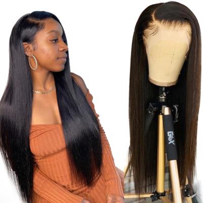 China HD Best Quality Natural Brazilian Lace Front Wigs 13x6 Straight Lace Wig Lace Front Wig For Black Women for sale