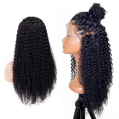 China FDX Kinky Curly Cuticle Aligned Human Hair Wigs Human Hair Lace Front HD Lace Front Virgin Hair Wig for sale