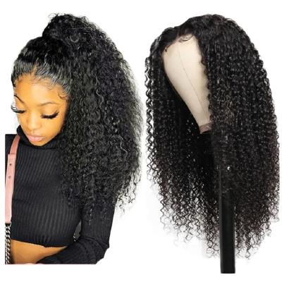 China FDX raw virgin hd lace front hair wig kinky curly hair lace front wigs virgin cuticle aligned hair for sale