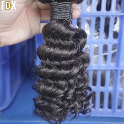 China Wholesale Deep Wave Hair Bundles Virgin Deep Wave Hair Peruvian Hair Bundles With Closure Grade 12a for sale