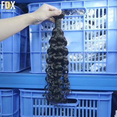 China 100% Pulled Water Wave Brazil Natura Hair Extension Vendors 10-40 Inch Water Wave Hair Double Bundles Brazilian Hair Bundles for sale