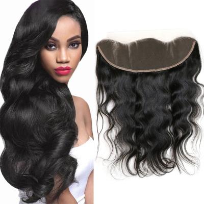 China 100% Virgin Human Hair 12a High Quality Raw Unprocessed HD Swiss Lace Closure 13x4 Transparent Swiss Lace Closures & Headbands For Women Back for sale