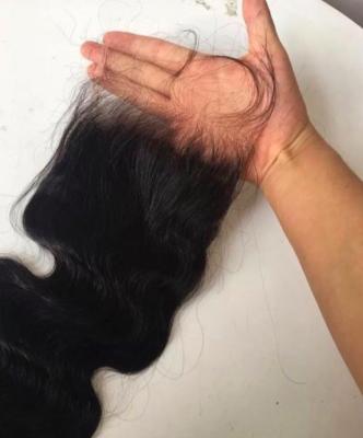 China 100% Virgin Human Hair 12a 18 Inch Lace Closure Raw Unprocessed Swiss Brazilian Mink Hair 100% Virgin Cuticle Aligned Human Hair 5x5 Hd Lace Closure Body Wave for sale