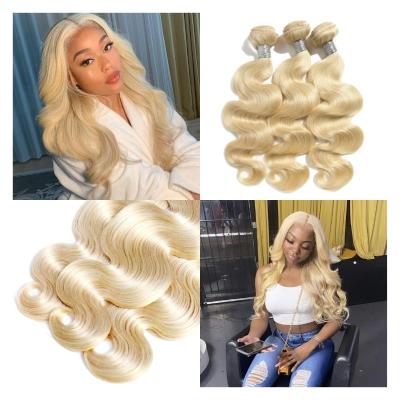 China FDX Body Wave Weaves Bundles & Closure Vendors, 613 Blonde Bodywave Bundles & Lace Headband for sale