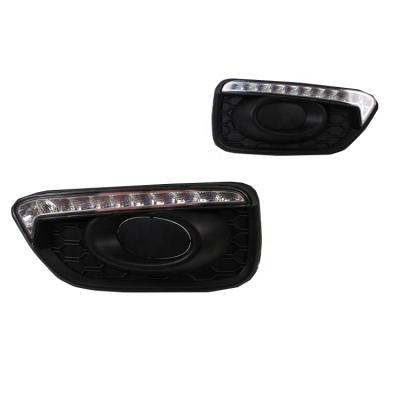 China Car Plastic Auto Daytime Running Light With Fog Lamp Cover For HONDA BRIO/AMAZE 2016 for sale