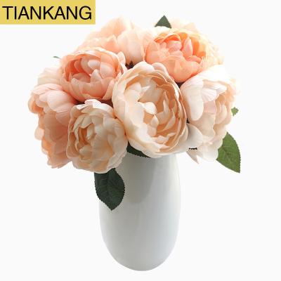 China Decorative artificial peony flower bouquet wedding flowers artificial flowers wholesale weddings peony home deco for sale