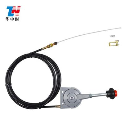 China GJ1103A Industrial Hand Throttle Cable Control Lever For Excavator Joystick Cable Left Right Side Outlet for sale