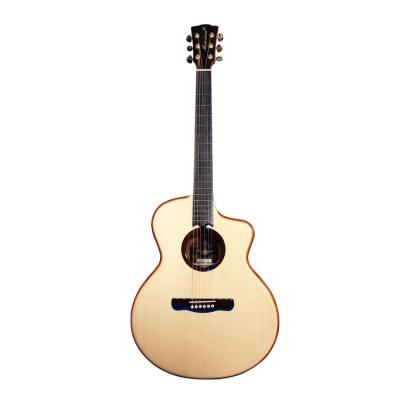 China Solid Pare/Factory Black High Grade Acoustic Guitar New Design Solid Mahogany Hot High Quality Student for sale