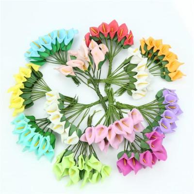 China Popular Flower Garland Arrangement New Year Decoration silk flower products calla for sale