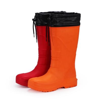 China Lightweight Fashion Red Unisex Rain Overshoes Waterproof Anti Slip Shoe Covers Lightweight Boot Knee High Rain Boots For Woman for sale