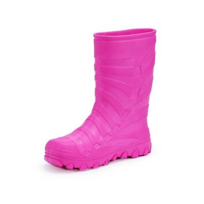 China Lightweight Cheap Colorful Kids Boots Kids Rain Boots Kids Girls Boys Shoes Outdoor Shoes Customized 300 Pairs Knee High No Lining for sale