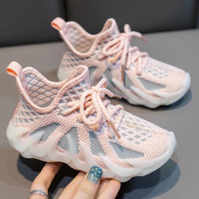 China Lightweight Octopus Style Fly Knit Upper Children Kids Casual Sneaker Shoes for sale