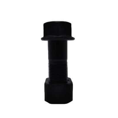 China Building Material Shops 20*57 Locking Hexagon Excavator Track Shoe Head Bolt And Nut for sale