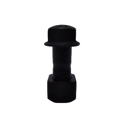 China Building Material Shops 16*45 Locking Hexagon Excavator Track Shoe Head Bolt And Nut for sale