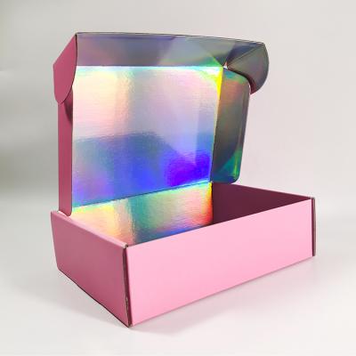 China Large Beauty Sunglasses Recyclable Custom Eco-Friendly Gold Pull Ribbon Label Folded Ad Packaging Special Hologram Shipping Boxes for sale